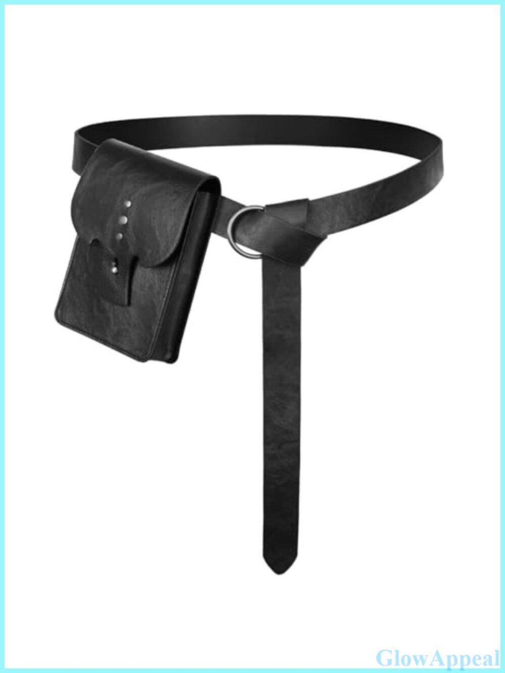 Faux Leather Rivet Waist Belt Bag Renaissance Cosplay Accessory